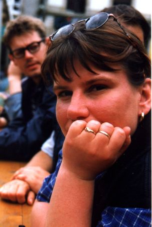 Stefan und Tina beim Musikfestival in Quimper.